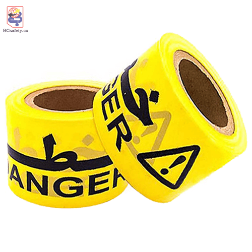 نوار خطر زرد 8cm 110m