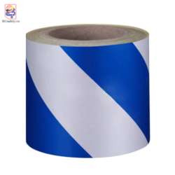 نوار شبرنگ سفید و آبی 10cm 20m