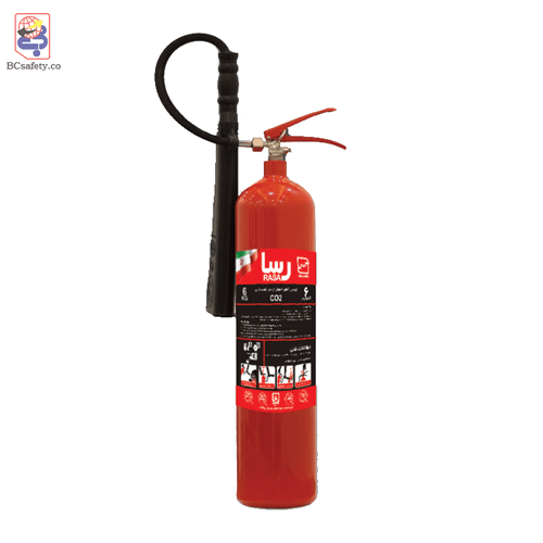 کپسول آتش نشانی دی اکسید کربن CO2 برند رسا (RASA)